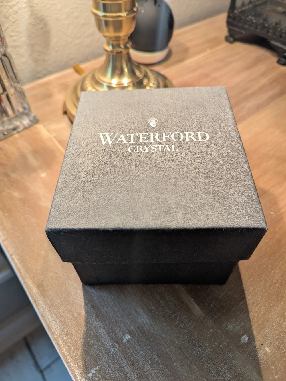 Waterford Crystal Baby Boot Shoe Figurine Paperweight With Original Box- Clear